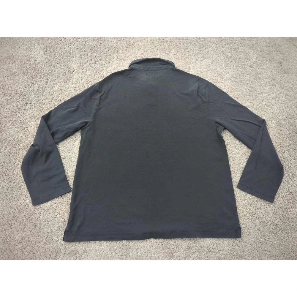 Banana Republic Polo Shirt Mens XL Black Long Sleeve Golf Preppy Casual‎